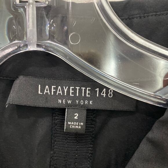 Lafayette 148, New York black dress sleeveless size 2 - Picture 3 of 8